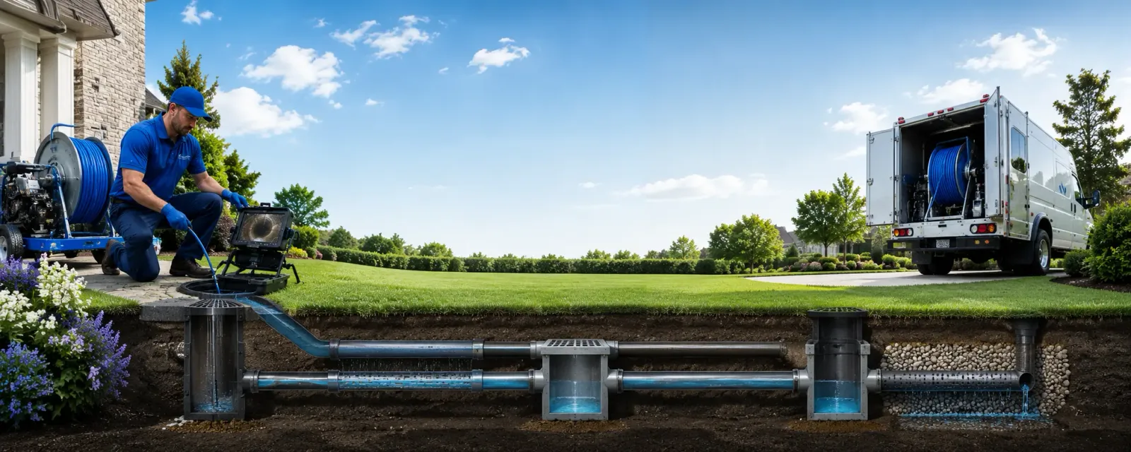 Outdoor drain cleaning information for Saco, MT